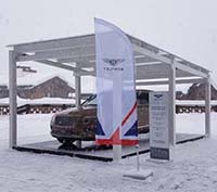 Авто подиум с навесом